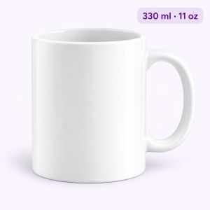 Bijela keramička šalica za sublimaciju 330 ml / 11 oz